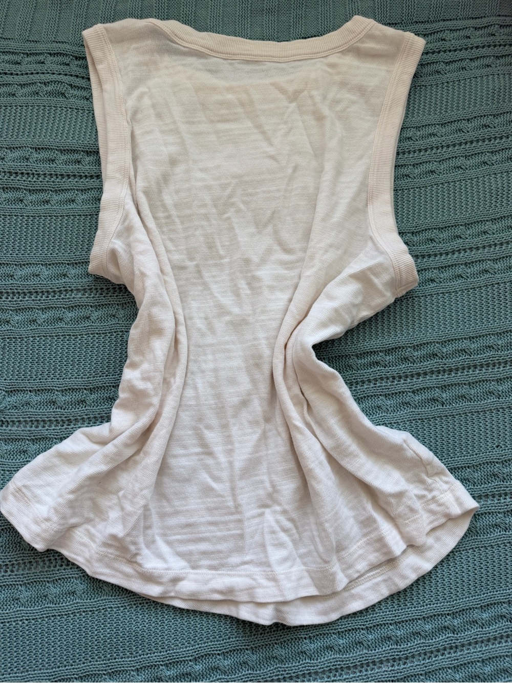 LOFT White Cotton Tank Top Size L - Picture 4 of 4